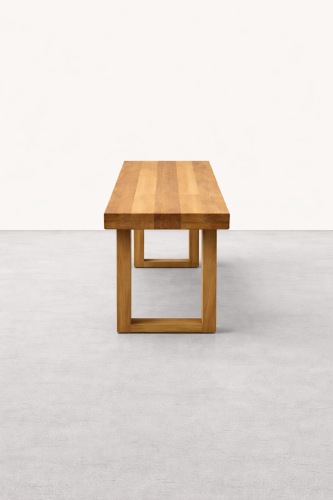 ławka dębowa nowoczesna