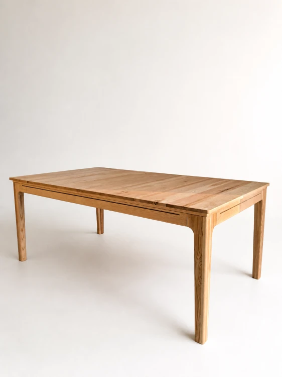 Stół drewniany jesionowy minimalistyczny, nowoczesny, do gier