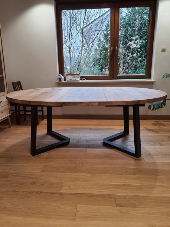 Blat 150cm i podstawa z profila 80x40mm